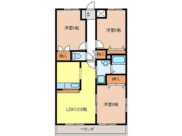 スプリングデイハイツの物件間取画像